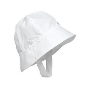 NEW THE BEAUFORT BONNET COMPANY kid's beaufort bucket broadcloth in white